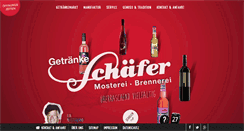 Desktop Screenshot of getraenkeschaefer.de